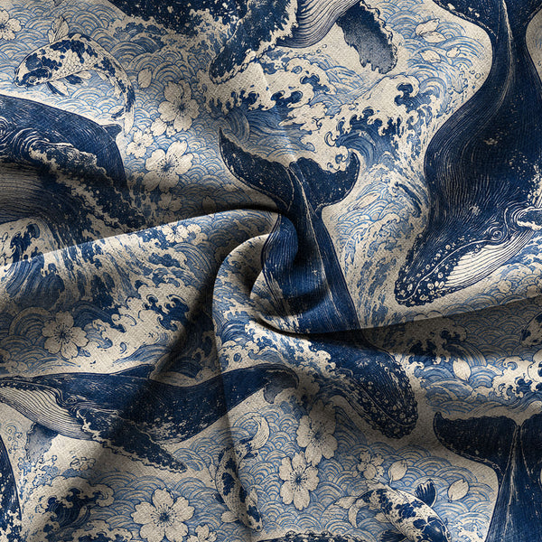 Chrisraw Blue Ocean Whale Hawaiian Shirt