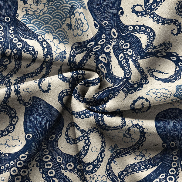 Chrisraw Blue Ocean Octopus Hawaiian Shirt