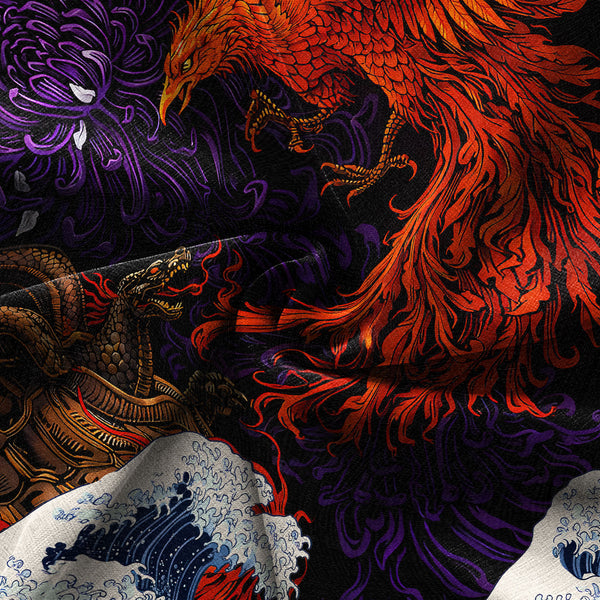 Chrisraw Four Sacred Beasts Hawaiian Shirt