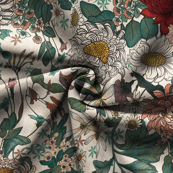 Chrisraw Crimson Daisy Hawaiian Shirt