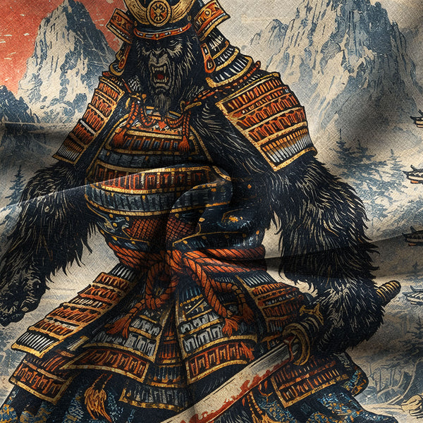 Chrisraw Japanese Samurai Bigfoot Hawaiian Shirt