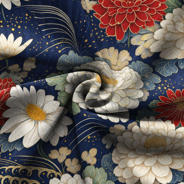 Chrisraw Crimson Daisy Hawaiian Shirt