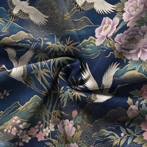 Chrisraw Cranes of Edo Hawaiian Shirt