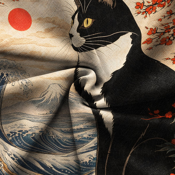 Chrisraw Sunset Cat Hawaiian Shirt