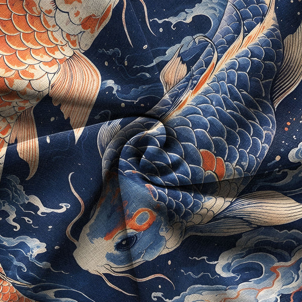 Chrisraw Two Koi Carps Hawaiian Shirt