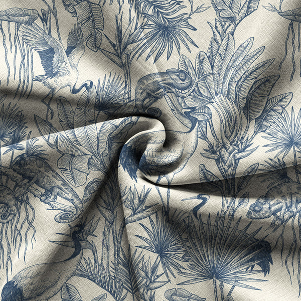 Chrisraw Crane Garden Hawaiian Shirt