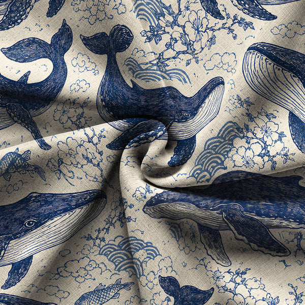 Chrisraw Blue Ocean Whale Hawaiian Shirt