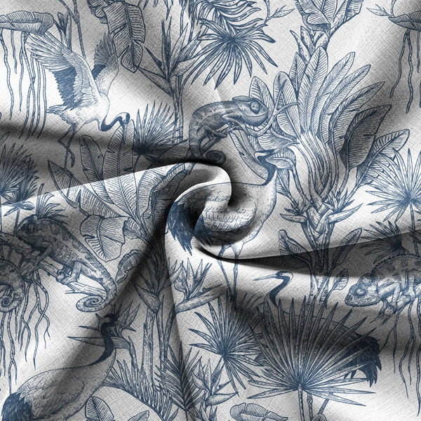 Chrisraw Crane Garden Hawaiian Shirt