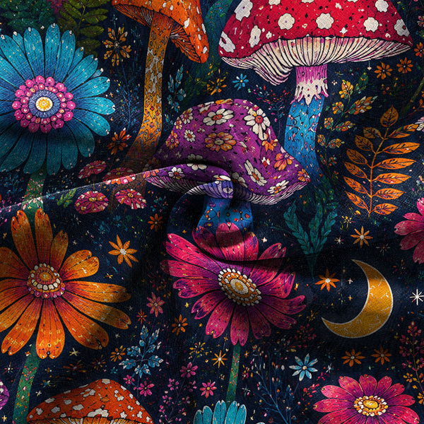 Chrisraw Yayoi Kusama Mushrooms Hawaiian Shirt
