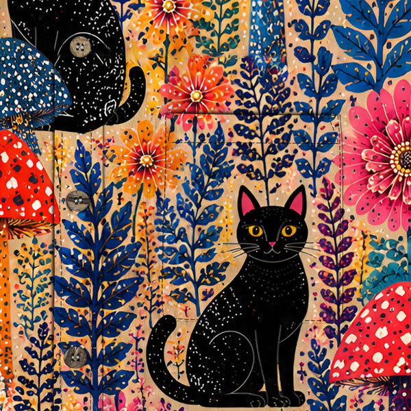 Chrisraw Yayoi Kusama Forest Cat Long Sleeves Shirt
