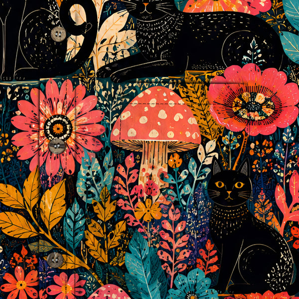 Chrisraw Yayoi Kusama Forest Cat Long Sleeves Shirt