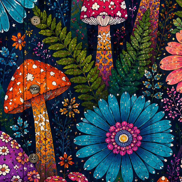 Chrisraw Yayoi Kusama Mushrooms Long Sleeves Shirt