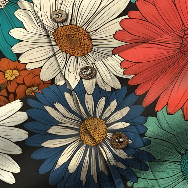 Chrisraw Colorful Chrysanthemums Long Sleeves Shirt