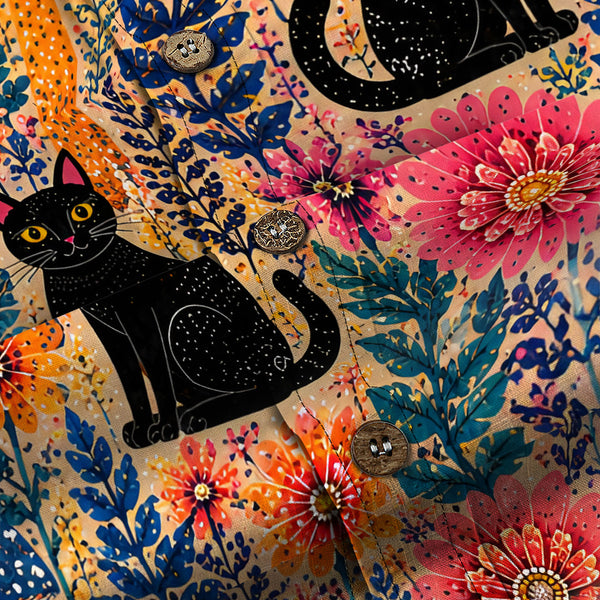 Chrisraw Yayoi Kusama Forest Cat Long Sleeves Shirt