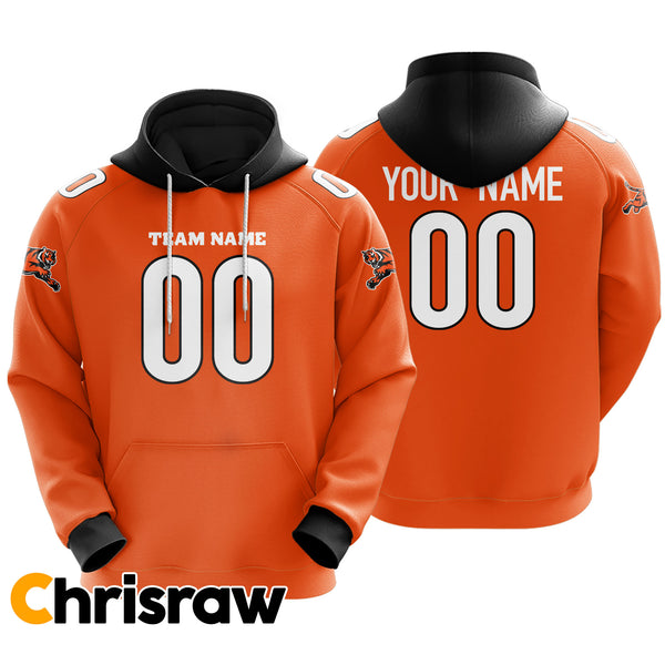 Pullover Sweatshirt Hoodie Custom Cincinnati - V1