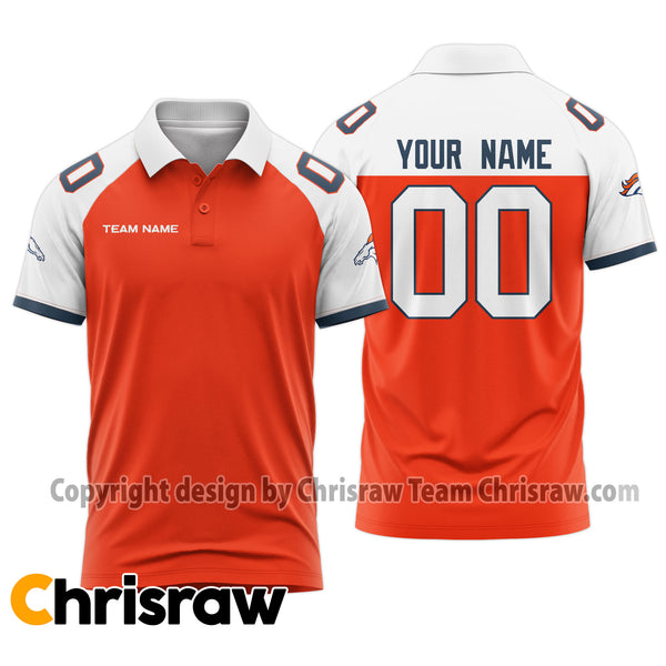 Broncos Polo Custom Name & Number