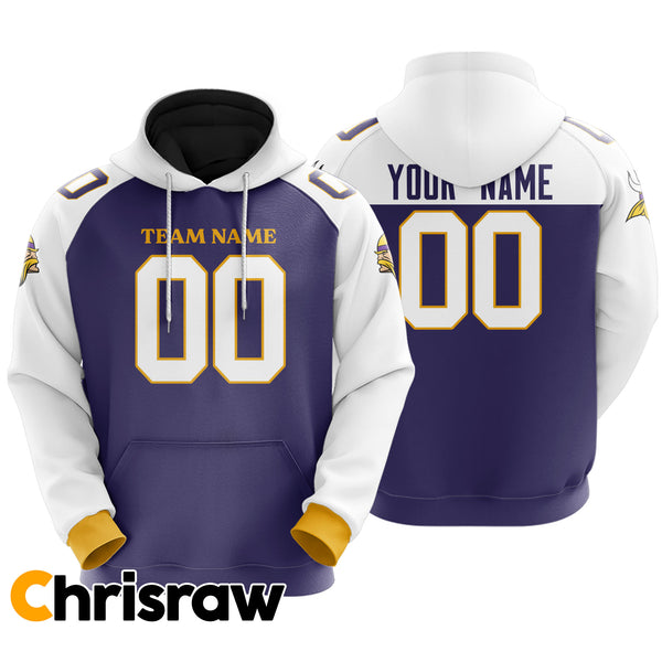 Pullover Sweatshirt Hoodie Custom  Minnesota - V1