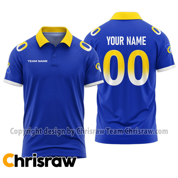 Rams Polo Custom Name & Number