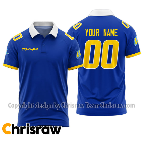 Chargers Polo Custom Name & Number