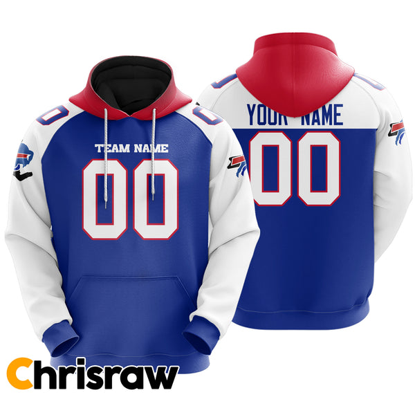 Pullover Sweatshirt Hoodie Custom Buffalo - V1