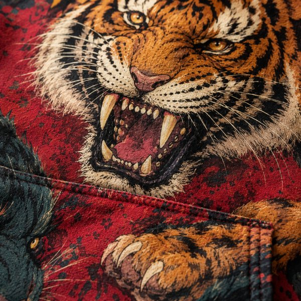 Chrisraw Tora Arashi Hoodie — Roaring Tiger Pack Print