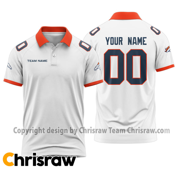 Broncos Polo Custom Name & Number