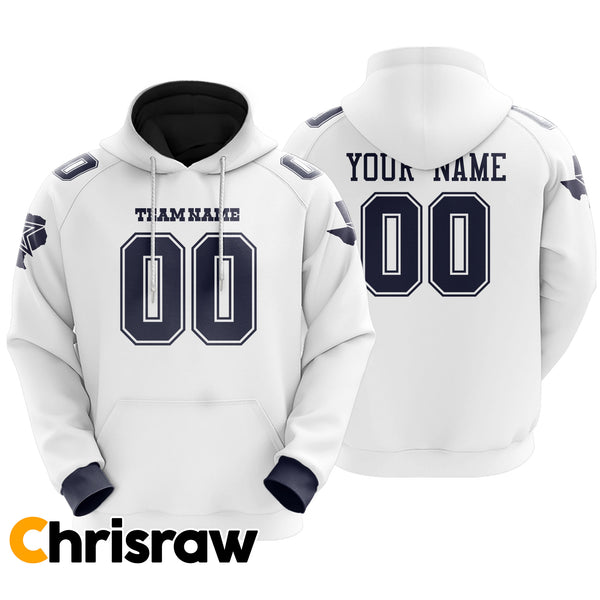 Pullover Sweatshirt Hoodie Custom Dallas - V1