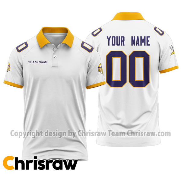 Vikings Polo Custom Name & Number