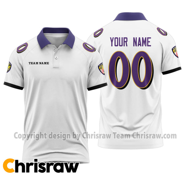 Ravens Polo Custom Name & Number