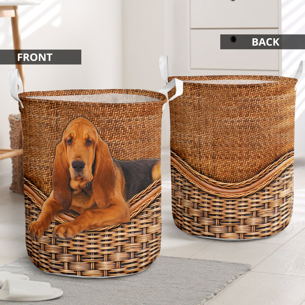 Bloodhound Rattan Texture Laundry Basket
