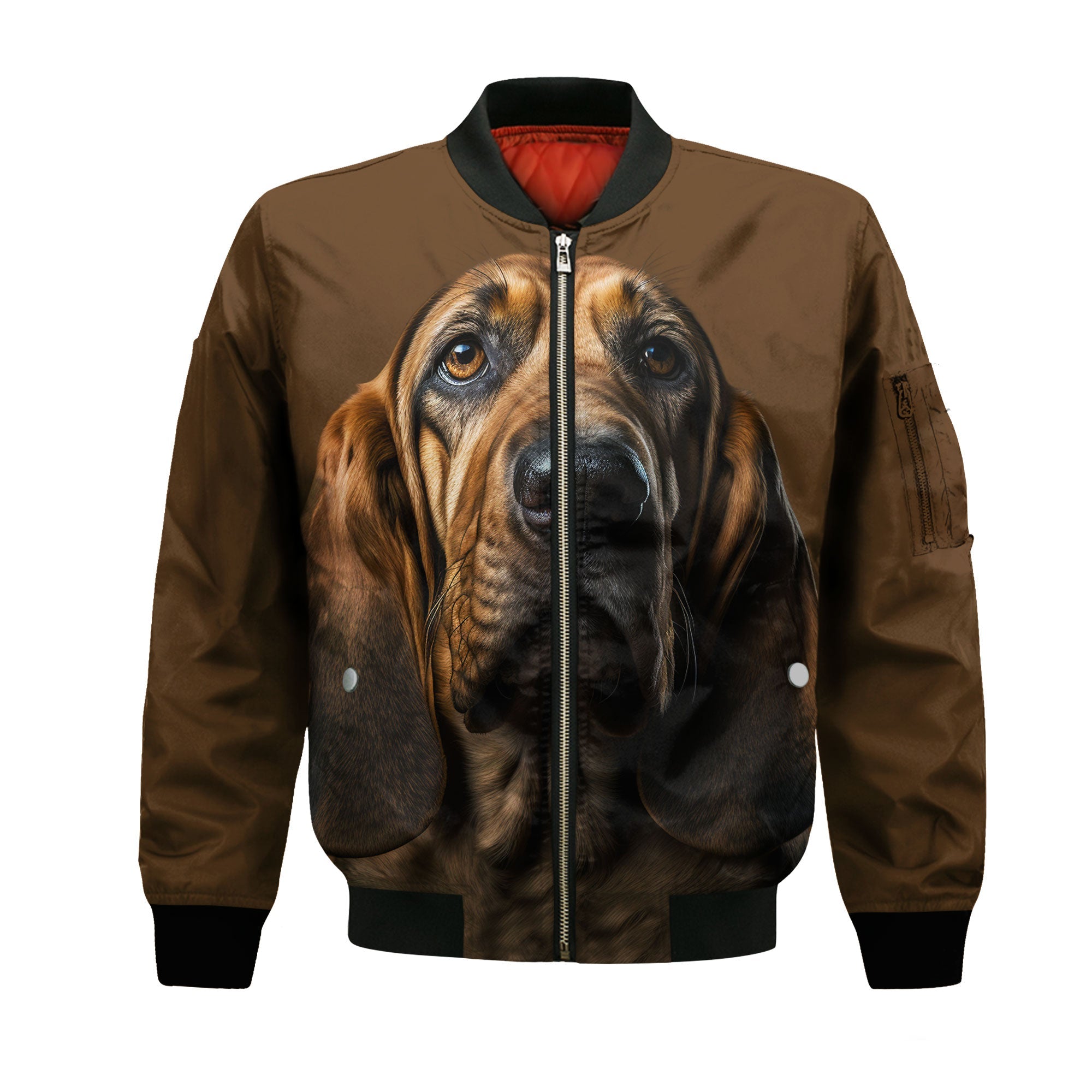 Bloodhound AI - Unisex 3D Graphic Bomber Jacket
