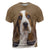 Basset Hound 2 - 3D Graphic T-Shirt