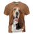 Basset Hound - 3D Graphic T-Shirt