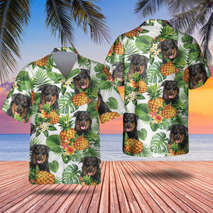Beauceron - Tropical Pattern Hawaiian Shirt